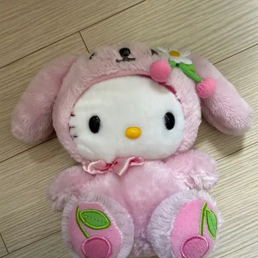 [BUNJANG] Vintage Cherry Lop Ear Hello Kitty Plush / 고전 체리 롭이어 헬로키티