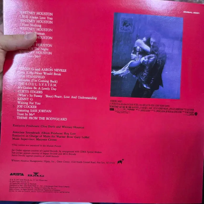 [BUNJANG] The Bodyguard Soundtrack Vinyl LP / 영화 보디가드 lp 소장용 최상