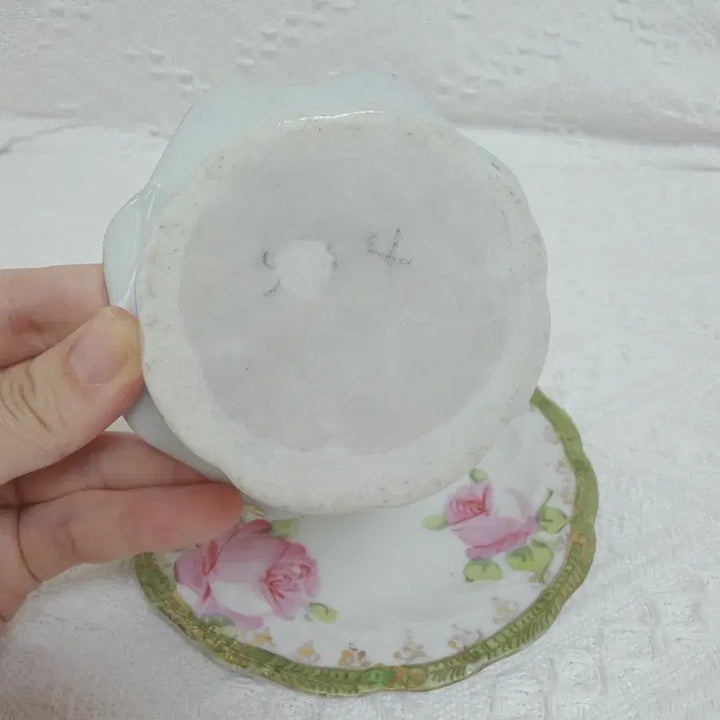 [BUNJANG] Vintage Rose Pattern Coaster Set / 빈티지 로즈 패턴 컵 받침 세트