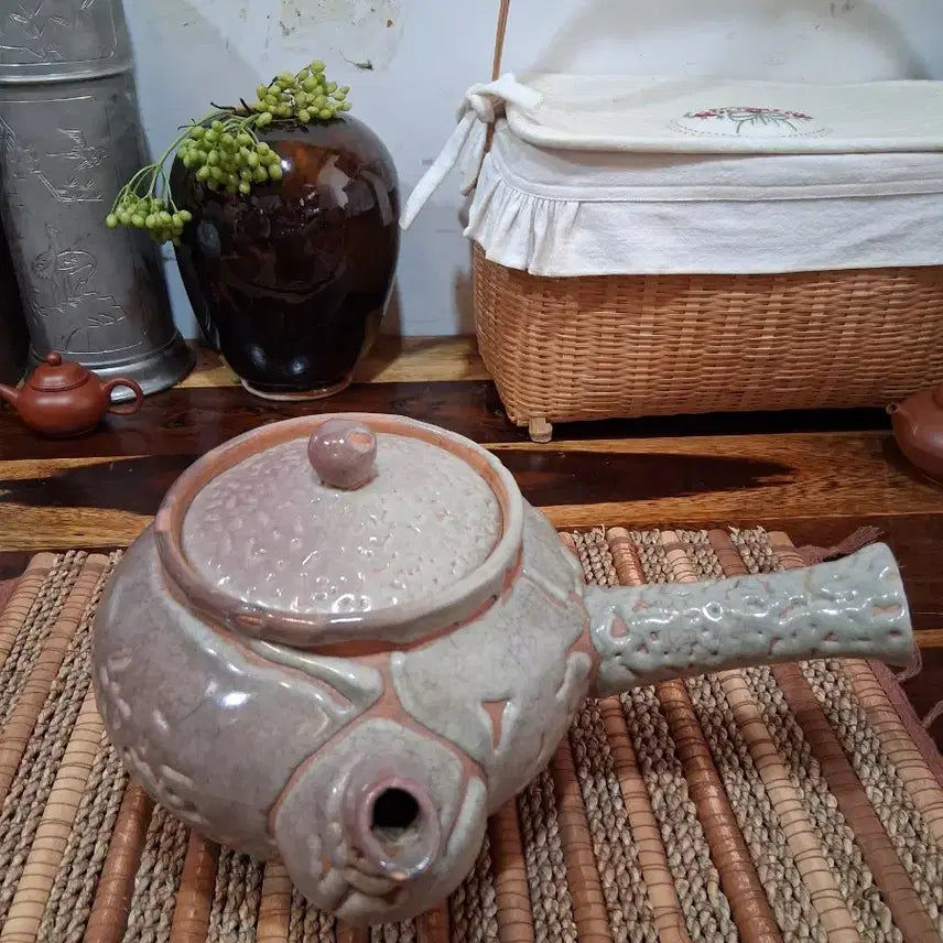 [BUNJANG] Master Choi Ik-hwan Large Tea Pot (1500cc) / 장작가마 익화요최익환명장 이도.가이라기(석열) 대형다관 1500cc