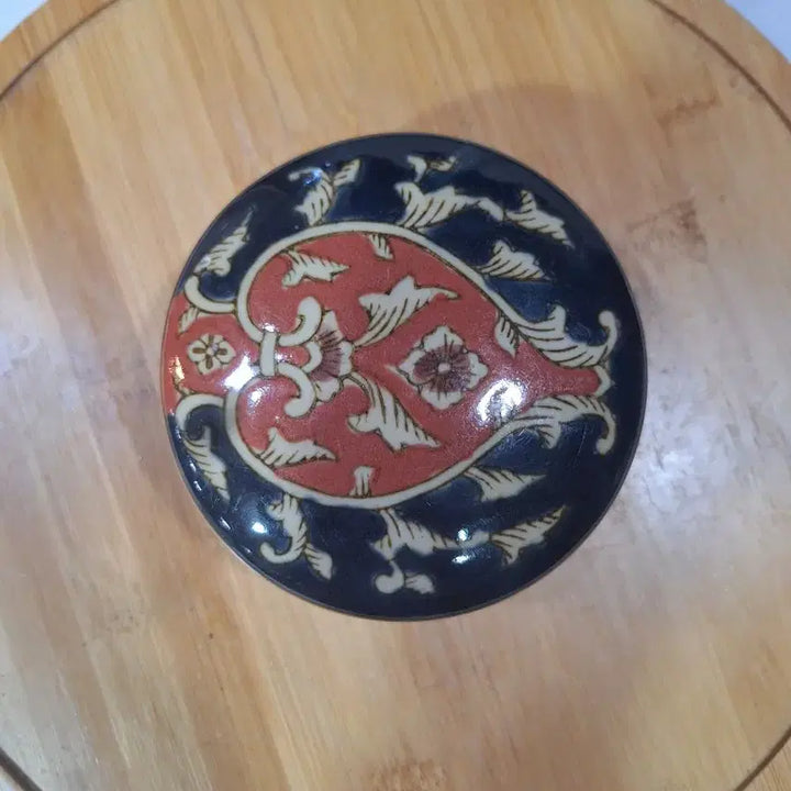 [BUNJANG] Chinese Porcelain Box with Floral Motif / 중국도자기합