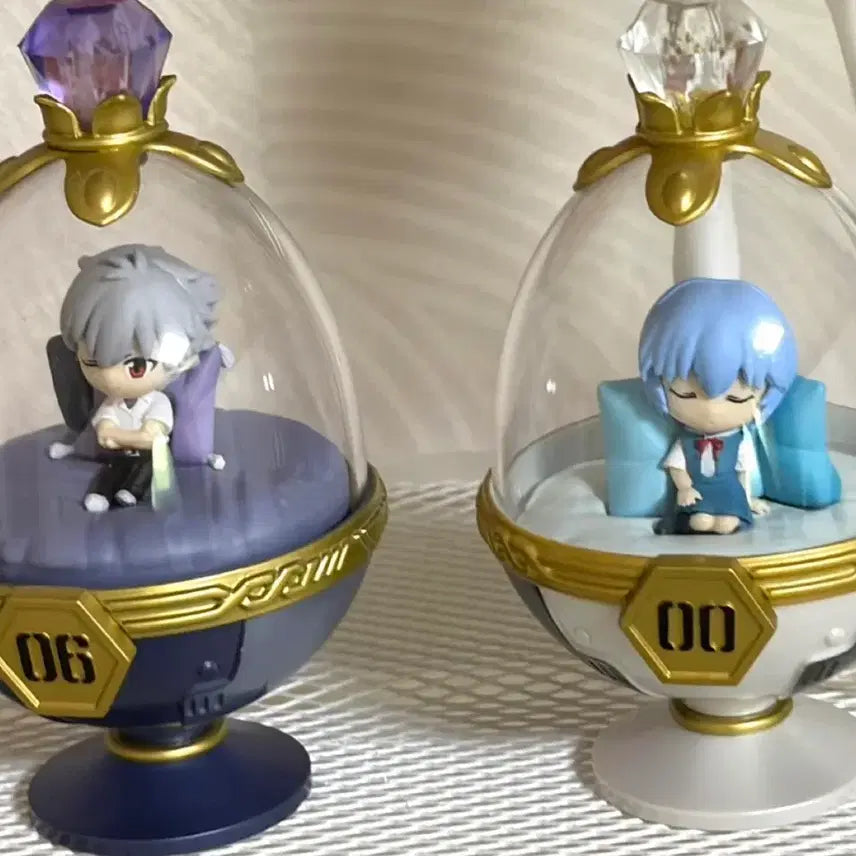 [BUNJANG] Evangelion Kaworu &amp; Rei Dreaming Poof Figure Bundle Set / 일괄) 에반게리온 카오루 레이 드리밍 팟 피규어