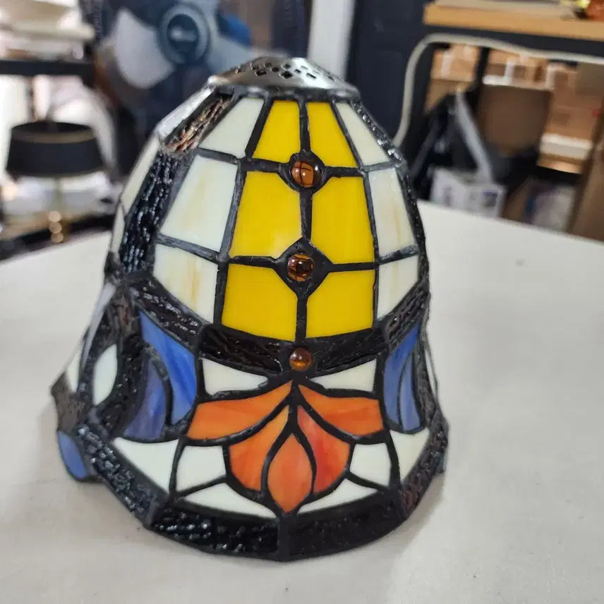 [BUNJANG] Stained Glass Lamp Diameter 19.5cm / 스테인드글라스 등 지름19.5cm