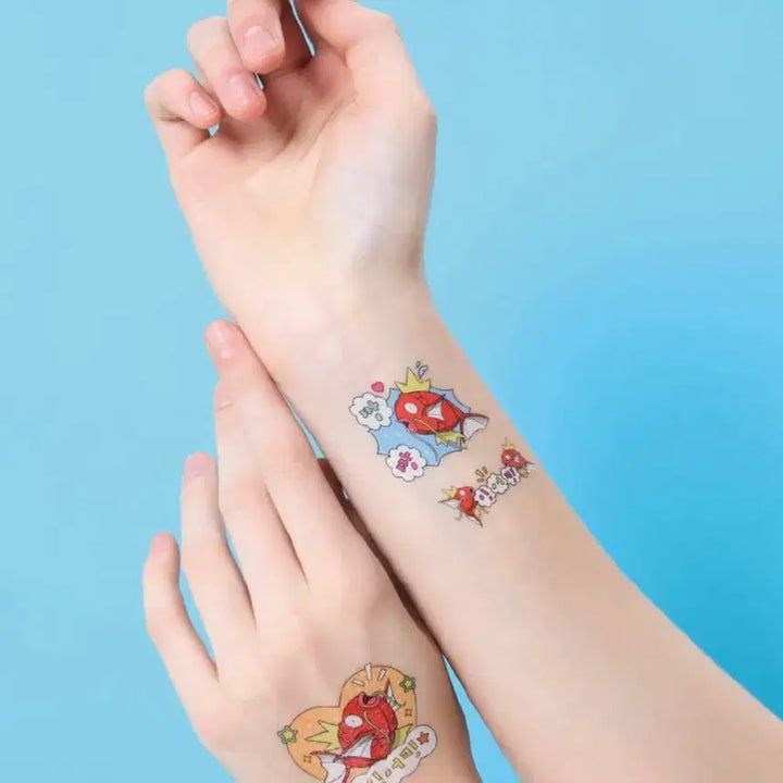 [BUNJANG] Pokemon Store Magikarp Body Painting Stickers (2-Piece Bundle) / 포켓몬 스토어 잉어킹 바디페인팅 스티커 2개 일괄