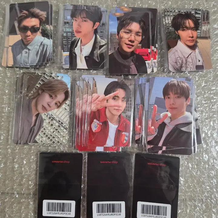 [BUNJANG] BTS Arirang EUROPE Album Lucky Draw Photocard / (7장) bts 방탄 아리랑 EUROPE 앨범 럭드 포카