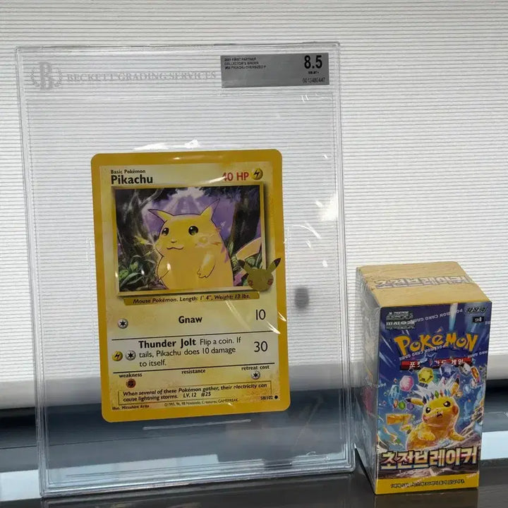 [BUNJANG] Pokemon 25th Anniversary Pikachu Jumbo Card BGS 8.5 / 2021 포켓몬 카드 25주년 피카츄 점보 카드 BGS 8.5