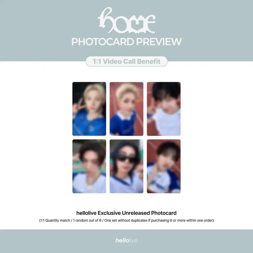 [BUNJANG] Boynextdoor Hellolive Lucky Draw Photocard Set / 헬로라이브 2차 포카세트