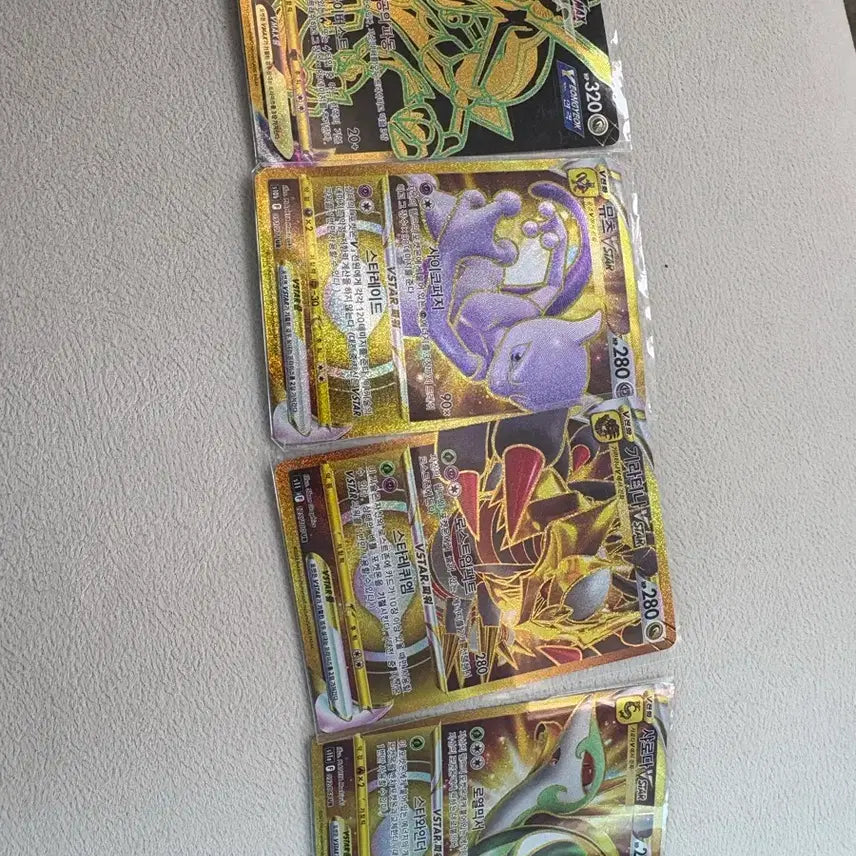 [BUNJANG] Pokemon Card Set - Rayquaza, Mewtwo, Giratina, Charizard UR Bundle / 포켓몬카드 레쿠쟈 뮤츠 기라티나 샤로마 ur 일괄판매