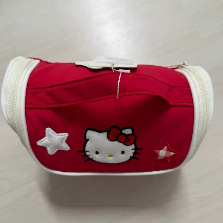 [BUNJANG] Hello Kitty Red Polka Dot Star Pouch Handbag / 산리오 헬로키티 키티 빨간색 레드 땡땡이 별 파우치 손가방 가방