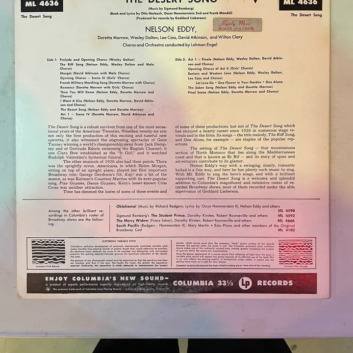 [BUNJANG] Rare 1930s-1970s US Original Pressing Musical, Jazz, Folk LPs / 1930년대~1970년대 미국 lp 초판 뮤지컬, 재즈, 포크등 희귀판 / 개별가격