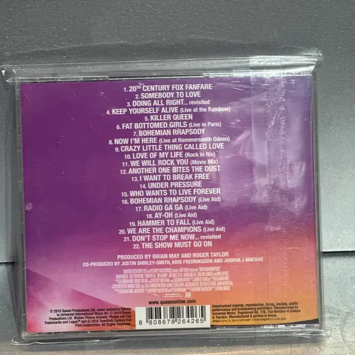 [BUNJANG] Queen Bohemian Rhapsody OST CD / (상태좋음)퀸 보헤미안 랩소디 CD ost