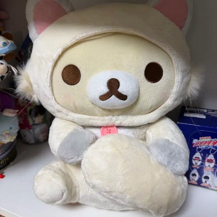 [BUNJANG] San-X Neko Korilakkuma Large Plush (2018) / (할인!)2018년 일본 고전 산엑스 네코 코리락쿠마 인형 대형 고양이