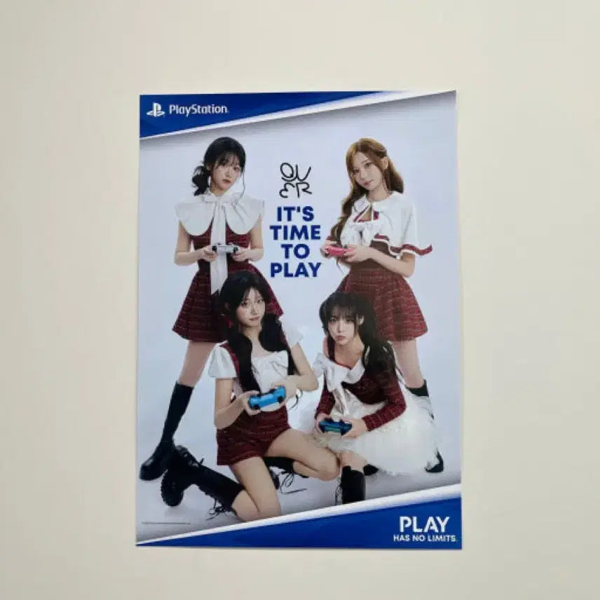 [BUNJANG] QWER Girl Group PlayStation Official Poster / QWER 플레이스테이션 포스터