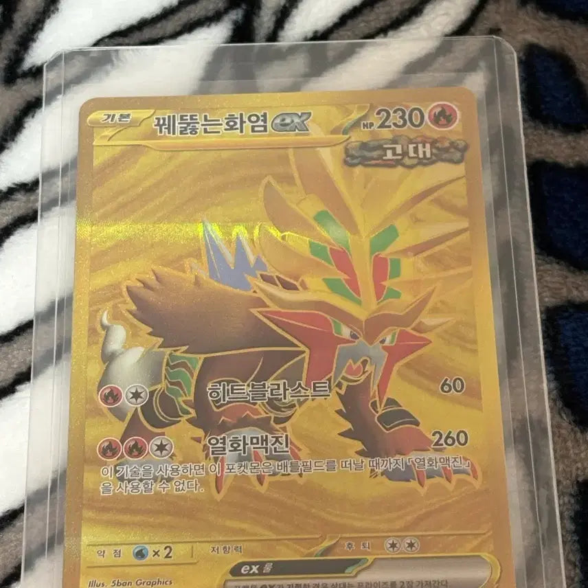 [BUNJANG] Pokémon Card Blazing Volcano EX UR / 포켓몬카드 꿰뚫는화염 EX ur