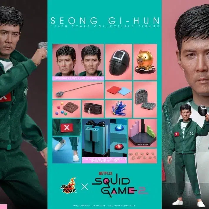[BUNJANG] Hot Toys Netflix Squid Game Seong Gi-hun Figure (Opened) / 핫토이 넷플릭스 오징어게임 TMS153 성기훈 피규어 개봉품 팝니다