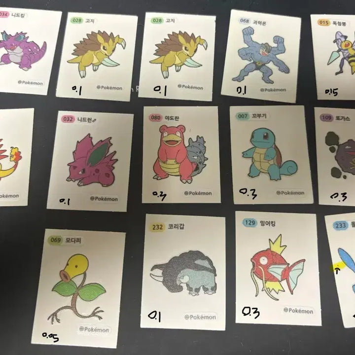[BUNJANG] Pokemon 30th Anniversary Stickers (Set of 80) / 포켓몬 띠부씰 30주년