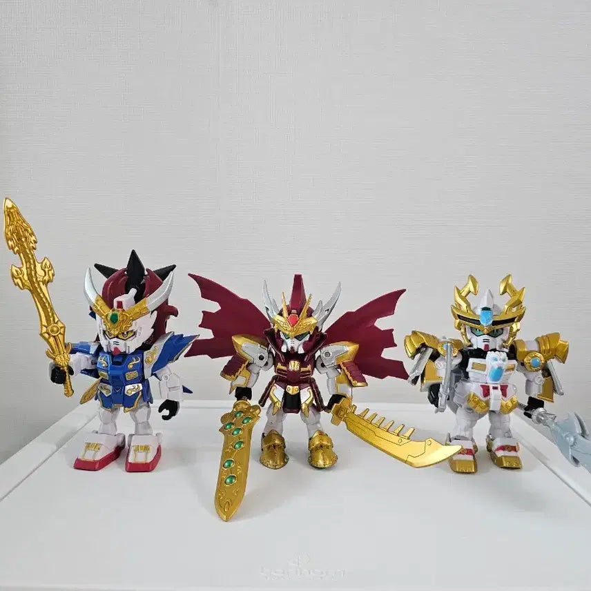 [BUNJANG] Bandai SD Gundam DX Warlords Set Cao Cao, Liu Bei, Sun Quan Complete Figures (Set of 3) / SD건담 DX 난세영웅세트 조조 유비 손권 완제품 3종