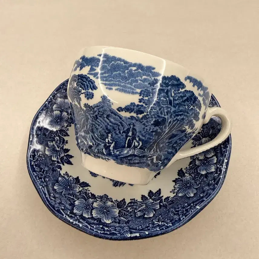 [BUNJANG] Wedgwood Woodland Teacup Set / 웨지우드 우드랜드 찻잔세트 빈티지