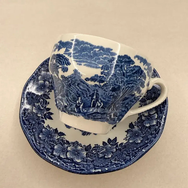 [BUNJANG] Wedgwood Woodland Teacup Set / 웨지우드 우드랜드 찻잔세트 빈티지