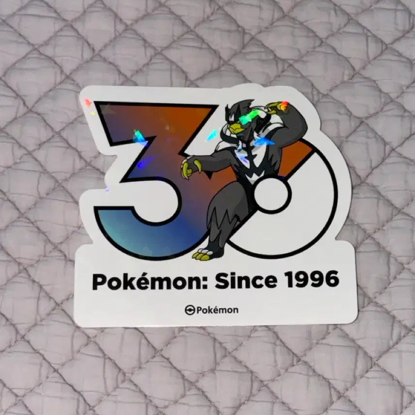 [BUNJANG] Pokemon 30th Anniversary Urshifu Rapid Strike Sticker / 포켓몬 30주년 스티커 우라오스 연격