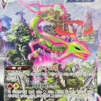 [BUNJANG] Rayquaza VMAX Special Illustration Rare Card Purchase / [구매] 레쿠쟈 vmax특일 구매