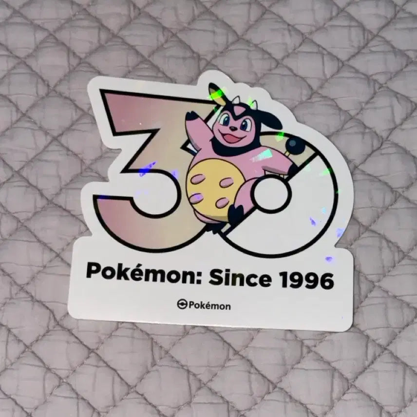 [BUNJANG] Pokemon 30th Anniversary Miltank Sticker / 포켓몬 30주년 스티커 밀탱크