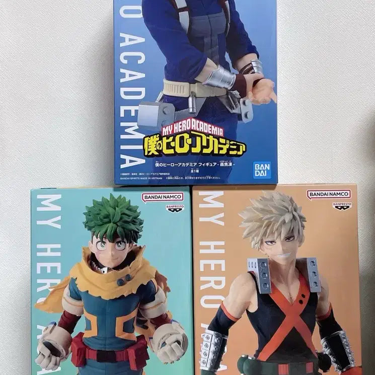 [BUNJANG] My Hero Academia Season 8 Izuku Midoriya, Katsuki Bakugo, Shoto Todoroki Figure Bundle Set / 일괄 히로아카 미도리야 바쿠고 토도로키 8기 피규어