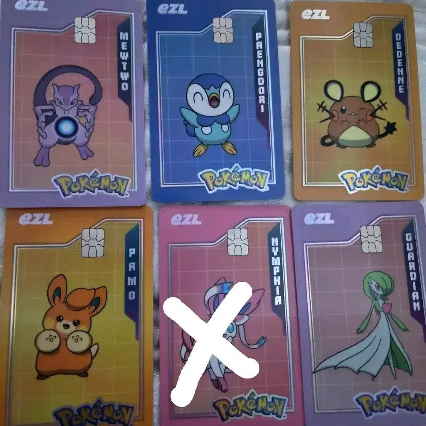 [BUNJANG] Pokemon T Cards Izle 30th Anniversary Edition - Choose Your Character / 포켓몬 교통카드 이즐 30주년 뮤츠,펭도리,데덴네,빠모,님피아,가디안
