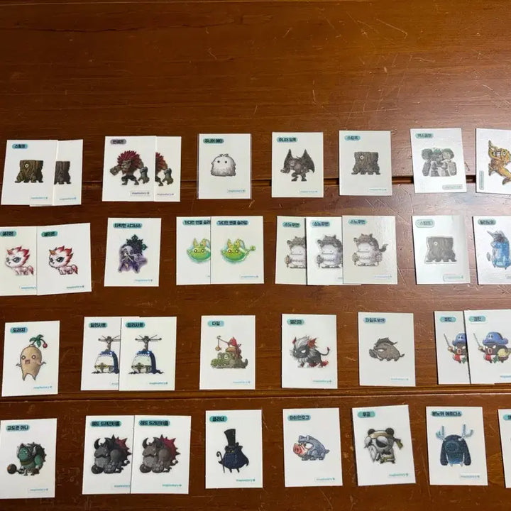[BUNJANG] MapleStory Ppupucal Sticker Set (80 Sheets) / 메이플스토리 띠부씰 80장 저렴하게 급처분 (번개장터 압도적 최저가)