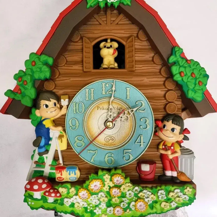 [BUNJANG] Fujiya Peko-chan Cuckoo Clock / 후지야 페코짱 페코 뻐꾸기 시계(미사용 새상품)