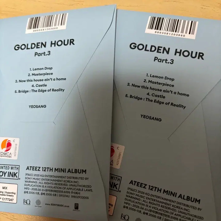 [BUNJANG] ATEEZ GOLDEN HOUR Part.3 Unsealed Album Yeosang Version / 에이티즈 골든아워 파트3 개봉앨범 판매합니다! (여상버전)