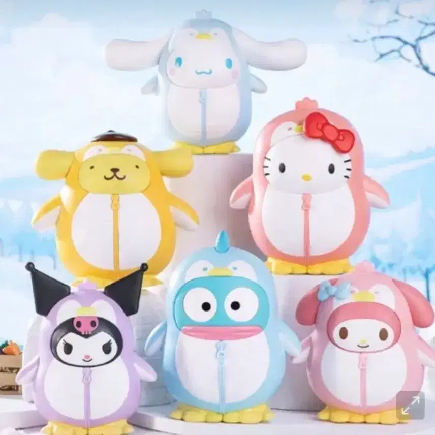 [BUNJANG] Sanrio My Melody Moving Penguin Figure / 산리오 움직이는 펭귄 피규어 마이멜로디