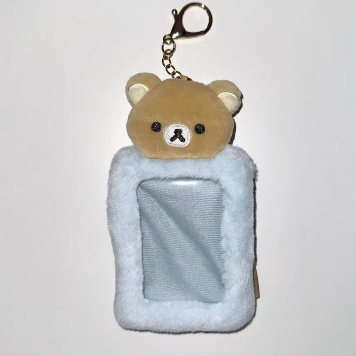 [BUNJANG] San-X Rilakkuma Korilakkuma Mofumofu Photocard Holder Keychain / [산엑스]정품 리락쿠마 코리락쿠마 모후모후 포카홀더 키링
