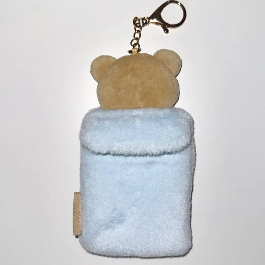 [BUNJANG] San-X Rilakkuma Korilakkuma Mofumofu Photocard Holder Keychain / [산엑스]정품 리락쿠마 코리락쿠마 모후모후 포카홀더 키링