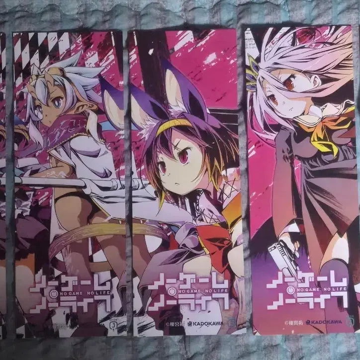 [BUNJANG] No Game No Life Melon Books Exclusive Bookmark Set / 노게임노라이프 멜론북스 서점 특전 책갈피 세트