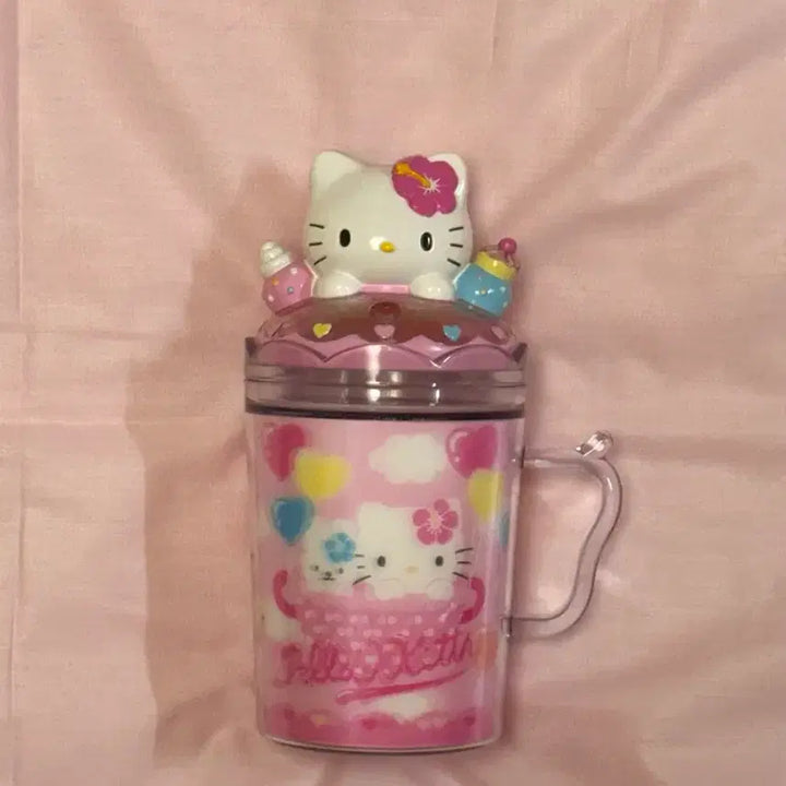 [BUNJANG] Vintage Parfait Kitty Cup / (깨끗한 컨디션) 고전파르페키티 컵 고전키티 컵케잌 파르페 잔