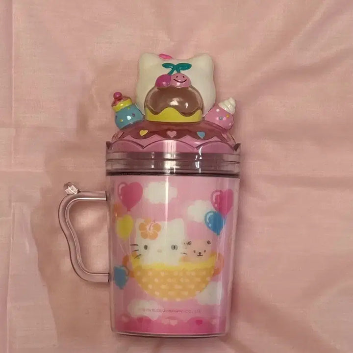 [BUNJANG] Vintage Parfait Kitty Cup / (깨끗한 컨디션) 고전파르페키티 컵 고전키티 컵케잌 파르페 잔