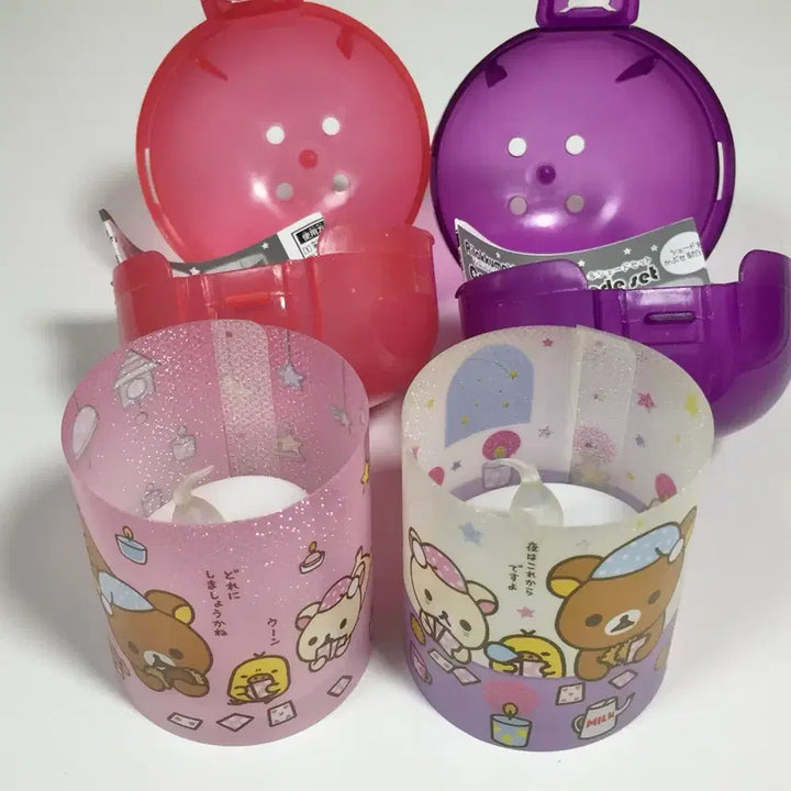 [BUNJANG] Rilakkuma Candle Lantern Bundle / 일괄) 리락쿠마 캔들 고전 가챠 무드등 코리락쿠마 키이로이토리