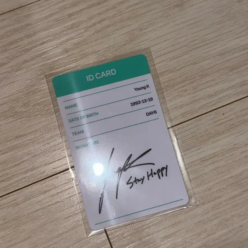 [BUNJANG] Young K I Need My Day Fanmeeting ID Card / 영케이 아이니드마이데이팬미팅 아이디카드
