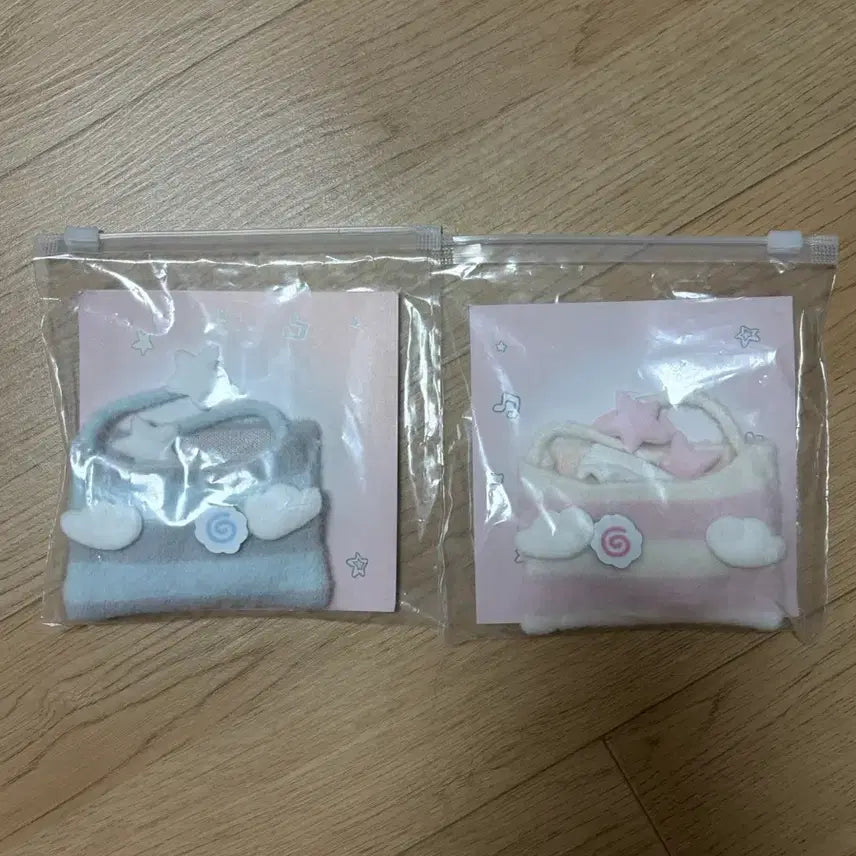 [BUNJANG] 10cm Doll Clothes Kitty Series Bundle Set (Blue, Pink) / [일괄/미개봉]10cm 인형옷 키티시리즈 블루 핑크