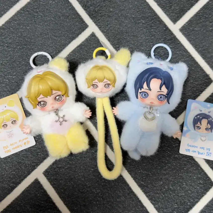 [BUNJANG] Pop Mart aespa Fluffy Doll Strap Set - Winter &amp; Karina (Unsealed) / 팝마트 에스파 플러피 인형 스트랩 셋트 윈터 카리나 셋트 단순개봉