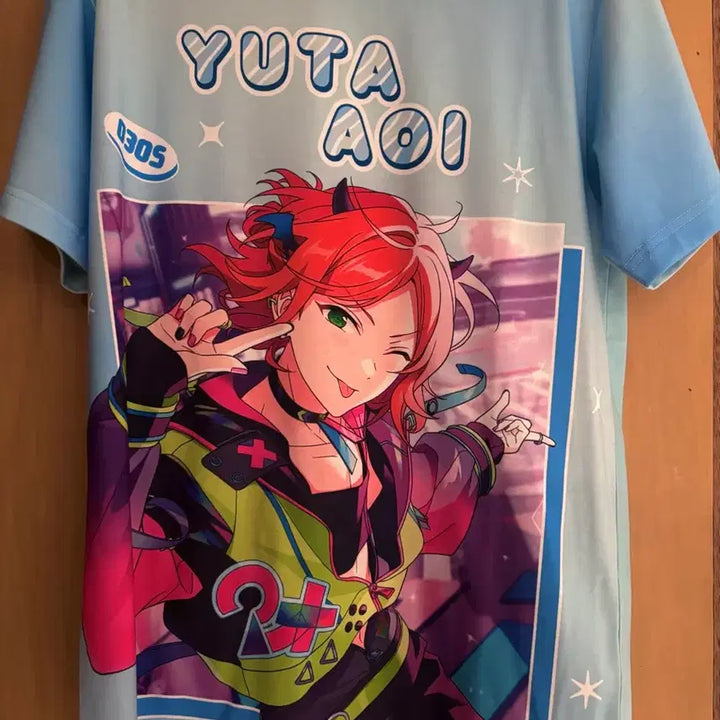 [BUNJANG] Ensemble Stars Aoi Yuta Twinkle Graphic T-Shirt / 앙스타 아오이 유우타 풀그티 2탄 풀그래픽 티셔츠 트윙크
