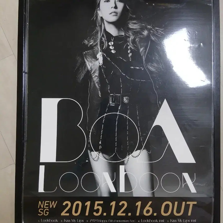 [BUNJANG] BoA 2015 Lookbook Japan Poster Framed / 보아 2015 룩북 일본 포스터 액자/ BoA Look book 포스터
