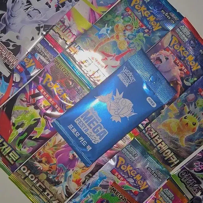 [BUNJANG] Pokemon Mega Festa 2026 Magikarp Promo Card Pack + 13 Assorted Packs / 포켓몬카드 메가페스타 2026 잉어킹 프로모 카드팩 + 13종류 팩