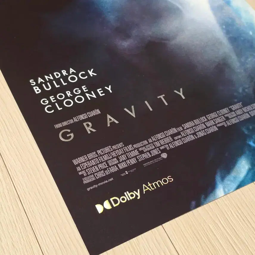[BUNJANG] Gravity Movie Dolby Cinema A3 Poster (Limited Edition) / [초희귀한정판]영화 그래비티 돌비시네마 dolby 포스터(A3)