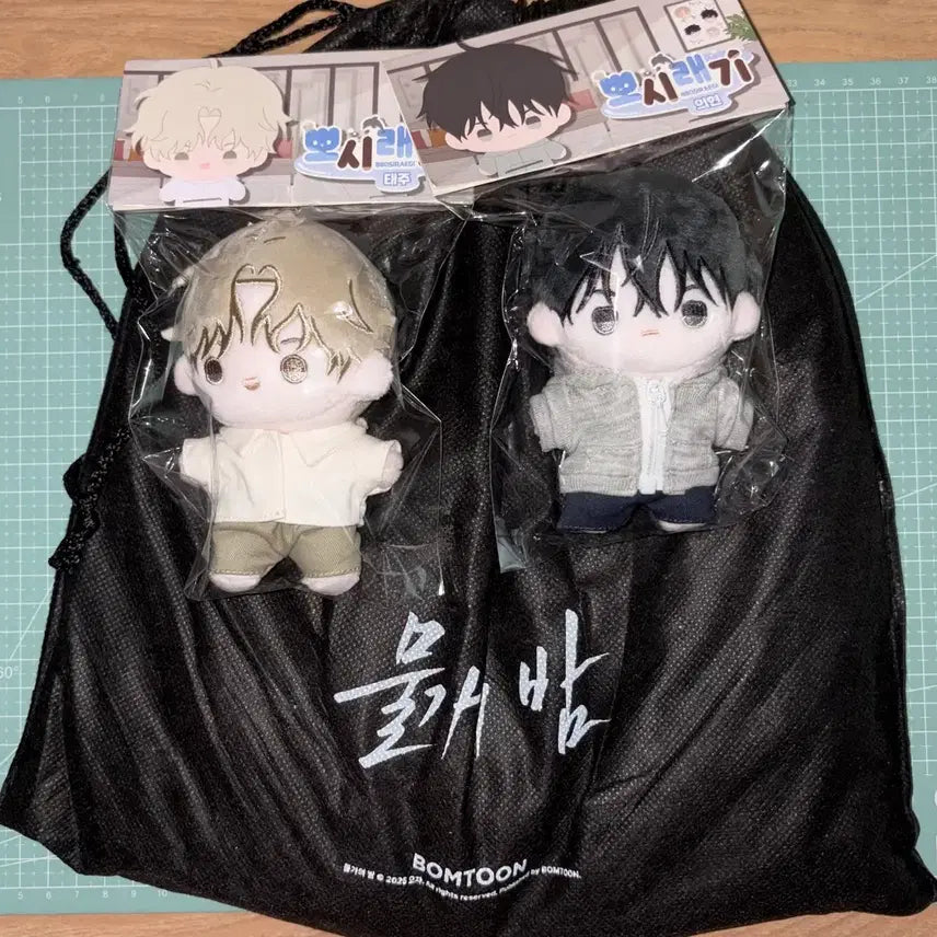 [BUNJANG] Yeo Taeju Mousepad Photocard Set &amp; Yeo Taeju Kim Euihyun Plush Doll Bundle Set / 일괄) 물밤 물가의 밤 여태주 마우스패드 포카 세트&amp;여태주 김의현 뽀시래기 인형/ 봄툰 미개봉 팝업