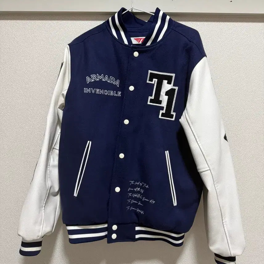 [BUNJANG] T1 2023 Invincible Fleet Baseball Jacket Size 1 / 티원 2023 무적함대 야구잠바