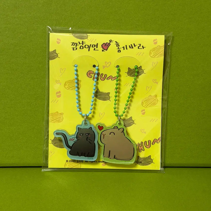 [BUNJANG] Hongsil Quest Kiss Magnetic Acrylic Keyring Set / 홍실퀘스트 뽀뽀 자석 아크릴 키링 세트 (포카 XX)