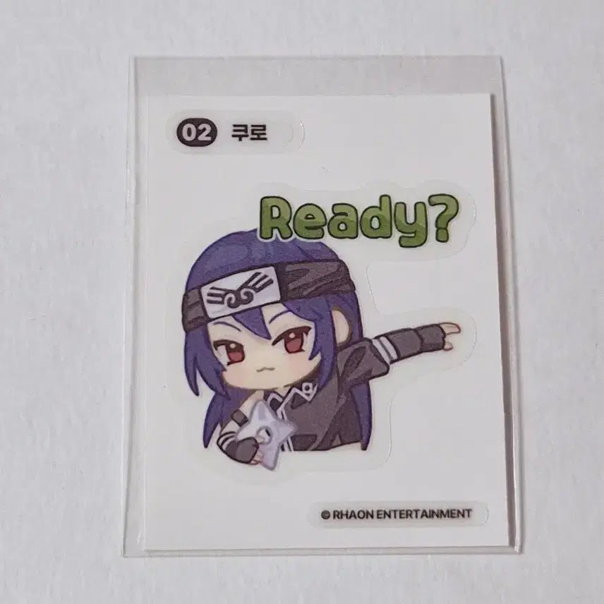 [BUNJANG] Tales Runner Istaria Egg Collaboration Cafe Tteobuk Seal 02 Kuro / 테일즈런너 테런 이스타에그 콜라보카페 띠부씰 02 쿠로