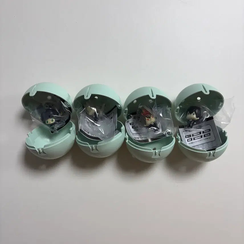 [BUNJANG] Katekyo Hitman Reborn! Gachapon Mezushi Figure Keyring Set (Tsuna, Hayato, Ryohei, Hibari) / 가정교사히트맨 가히리 가챠 메지루시 피규어 키링 람보 하야토 츠나요시 히바리